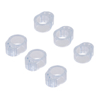 Batedor para Porta Maçaneta Piso PVC Transparente 6 Peças Inspire