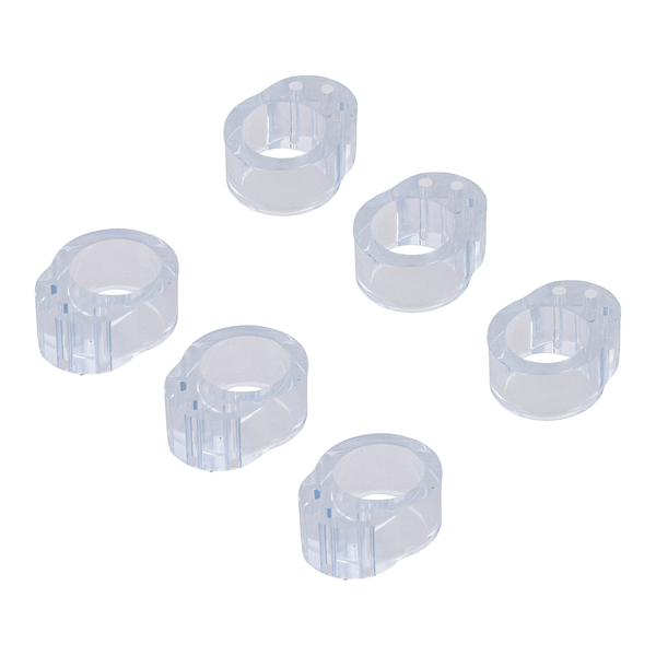 Batedor para Porta Maçaneta Piso PVC Transparente 6 Peças Inspire