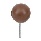 Batedor para Porta Parafusar PVC Marrom 1 peça