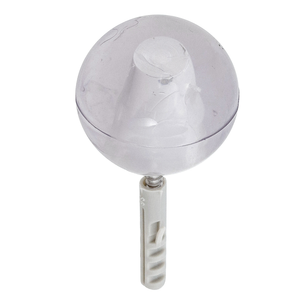 Batedor para Porta Parafusar PVC Transparente 1 peça