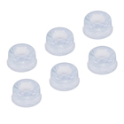 Batedor para Porta Pequeno Autoadesivo PVC Transparente 6 Peças Inspire