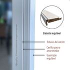 Batente  Branco Max Melaminico 3,0 Regulavel Mapaf Batente Me