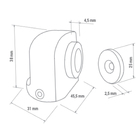 Batente/fixador De Porta Imab 0315 Cromado C/ Imã
