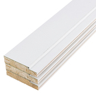 Batente para guarnição regulável de Madeira Pinus Lacca Branco 211x17x3,5cm Ipumirim