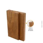 Batente Tauari Com Rebaixo 215x14x3,5cm Mapaf Marrom Claro