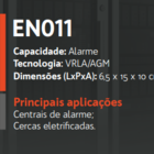 Bateria 12v 4,5a Alarme En011a