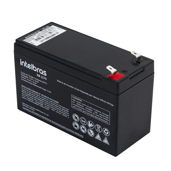 Bateria 12V para Sistema de Segurança e No-Breaks XB1270 Intelbras