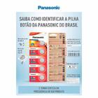 Bateria Cr2032 Botão Panasonic 10 Cartelas Com 05 Baterias Po