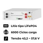 Bateria De Lítio 100ah 5.12kwh Deye 51.2v Pico 150a Lifepo4
