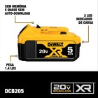 Bateria Dewalt DCB205-B3 20V 5Ah Li-Ion