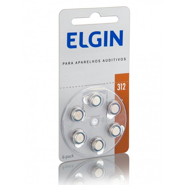 Bateria Elgin Para Aparelhos Auditivos 1.4v 312/pr41 6 Unidad