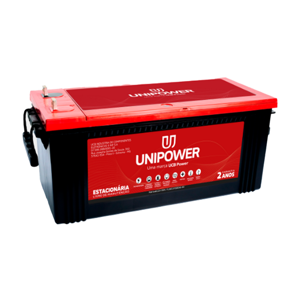Bateria Estacionária De Chumbo-ácido 12v 165ah Unipower
