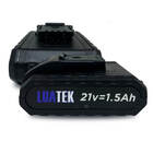 Bateria Para Parafusadeira Furadeira 21v Luatek Recarregável