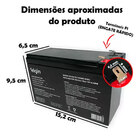 Bateria Selada 12v 7ah Elgin Vrla Alarme Cerca Elétrica