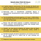 Bateria Solar Moura 111ah 12ms111ah (antiga 105ah)