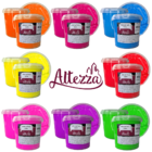 Batida De Pedra 1kg Neon Azul - Tinta Emborrachada Anti Risco