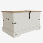 Baú 80x45,5cm Smile  Creme/carvalho