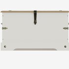 Baú 80x45,5cm Smile  Creme/carvalho