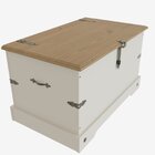 Baú 80x45,5cm Smile  Creme/carvalho