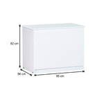 Baú Amanda Branco Ajl Móveis