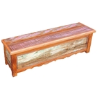 Baú Banco 1 5m Madeira Maciça Pátina