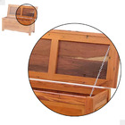 Baú Banco 1m Madeira Maciça Natural