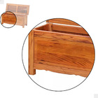 Baú Banco 1m Madeira Maciça Natural