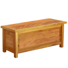 Baú Banco 1m Madeira Maciça Natural