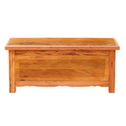 Baú Banco 1m Madeira Maciça Natural