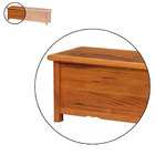 Baú Banco 2m Madeira Maciça Natural