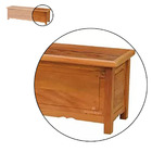 Baú Banco 2m Madeira Maciça Natural