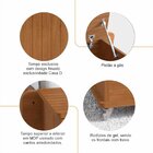 Baú Banco Mdf/mdp Com Rodízios Luca Cedro