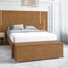 Baú Banco Mdf/mdp Com Rodízios Luca Cedro