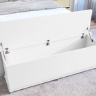 Baú Banco Organizador 1 Porta Luca Mdp/mdf Branco - Rede Móve