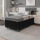 Baú Box Solteiro - Suede Preto