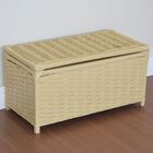 Baú Brinquedo Cesto Roupa Fibra Sintética 60x30x30 Palha