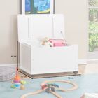 Baú Brinquedos Organizador Madeira Maciça Elisa - Branco