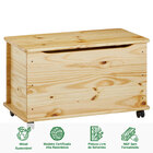 Baú Brinquedos Organizador Madeira Maciça Elisa - Natural