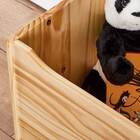 Baú Brinquedos Organizador Madeira Maciça Hannah - Natural