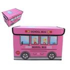 Bau Caixa Infantil Multifuncional Dobravel Com Tampa Organiza