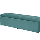 Baú Calçadeira Recamier Helena Casal 138cm B3 Moveis Azul Tur