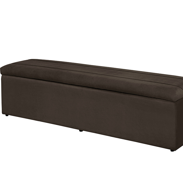 Baú Calçadeira Recamier Helena Casal Queen 158cm B3 Moveis Ma