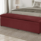 Baú Calçadeira Recamier Helena De Casal King 193cm B3 Moveis