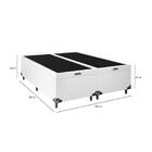 Baú Casal Bipartido Cor:couro Branco