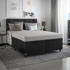 Baú Casal Bipartido Cor:couro Preto