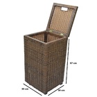 Baú Cesto Argila Roupa Suja Organizador Brinquedo