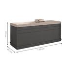 Baú Com Capitone Palermo Grafite