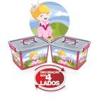 Bau Container Caixa Organizador Infantil De Brinquedos, Roupa