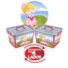 Bau Container Caixa Organizador Infantil De Brinquedos, Roupa