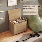 Baú Davi Retrô Com Divisória Interna 100% Mdf 15cm Bp – 55cm